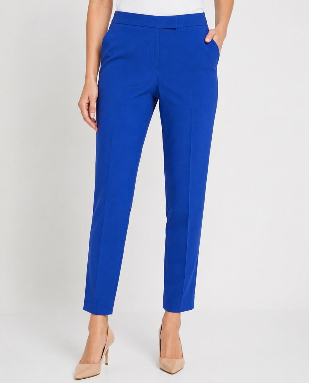 Anne Klein Cobalt Blue Skinny Ankle Dress Pants Women’s Size 10 Career